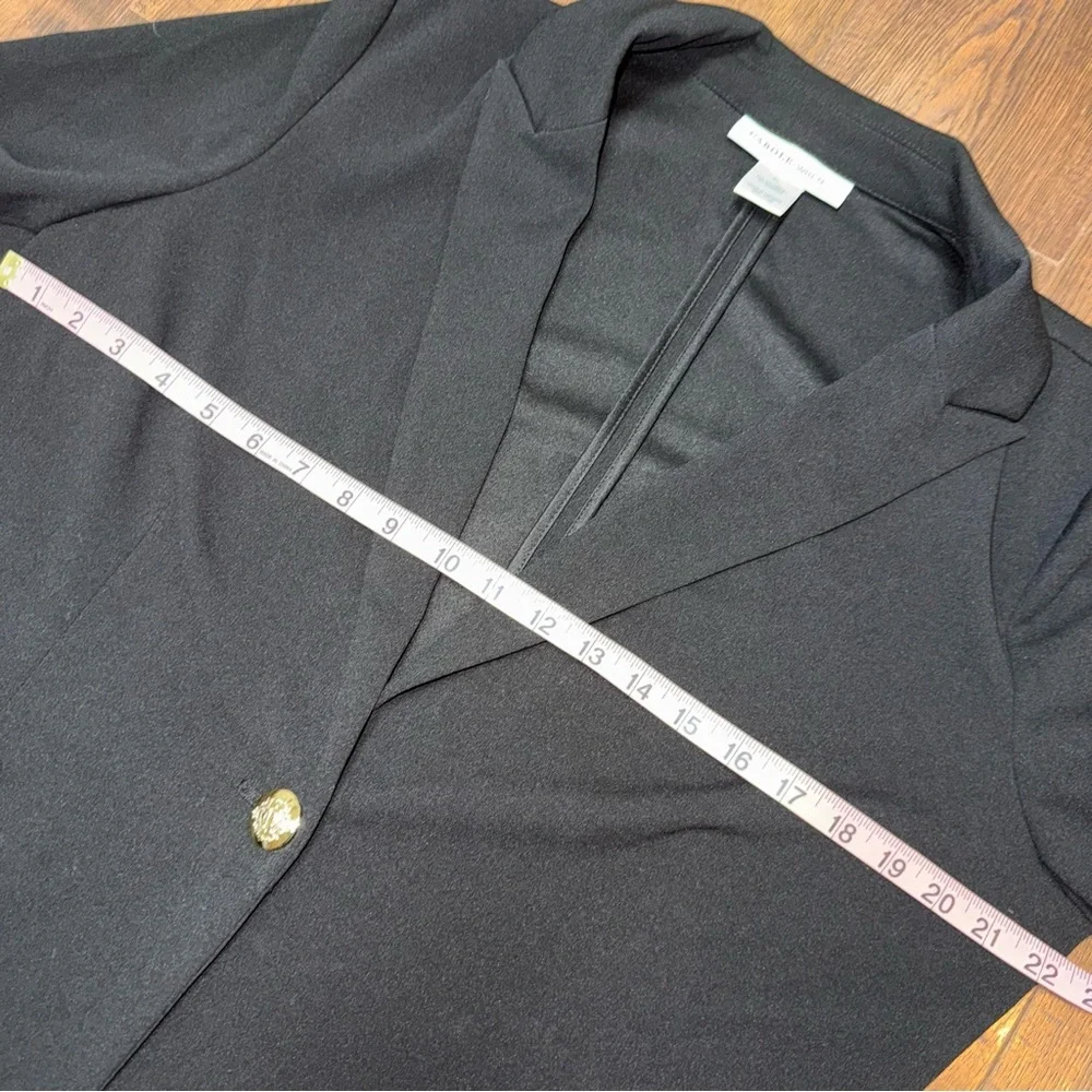 Carol Wren Black Blazer with Bold Gold Buttons women’s XL / extra large - - Picture 5 of 5
